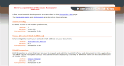Desktop Screenshot of addons.kompozer.net